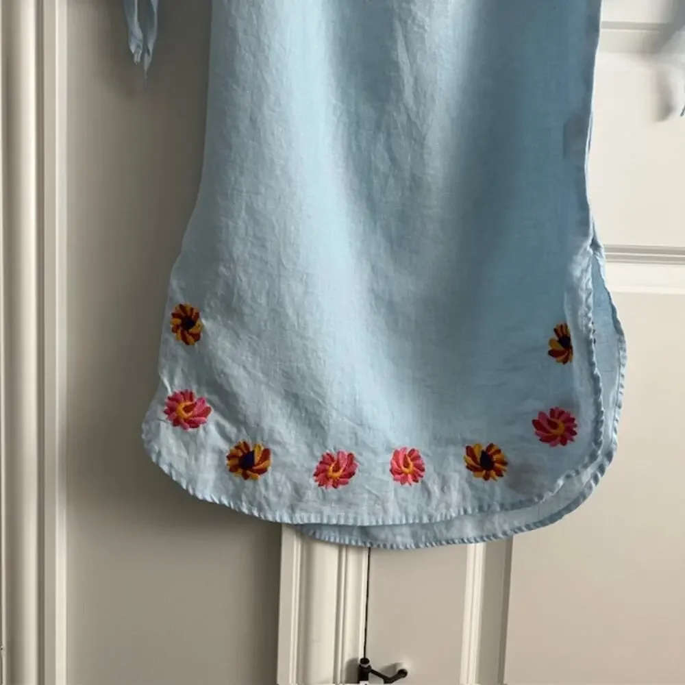 100% Linen Philosophy Republic Clothing Embroidered Dress Size: Small - Picture 4 of 11